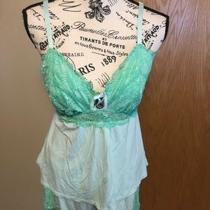 Adore Me Sexy Cami Pj Set in Mint